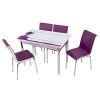 Masa sticla LILA si 4 scaune