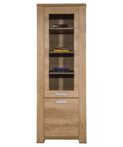 Vitrina LILLE 1 usa sticla stejar nebraska