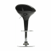 Scaun bar, negru/crom, ALBA NOVA - Thumbnail Image 12