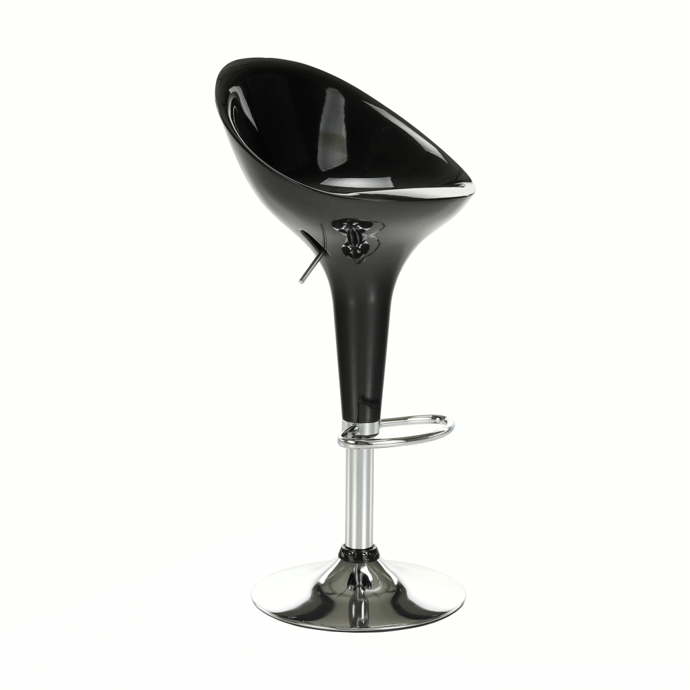 Scaun bar, negru/crom, ALBA NOVA - imagine 10