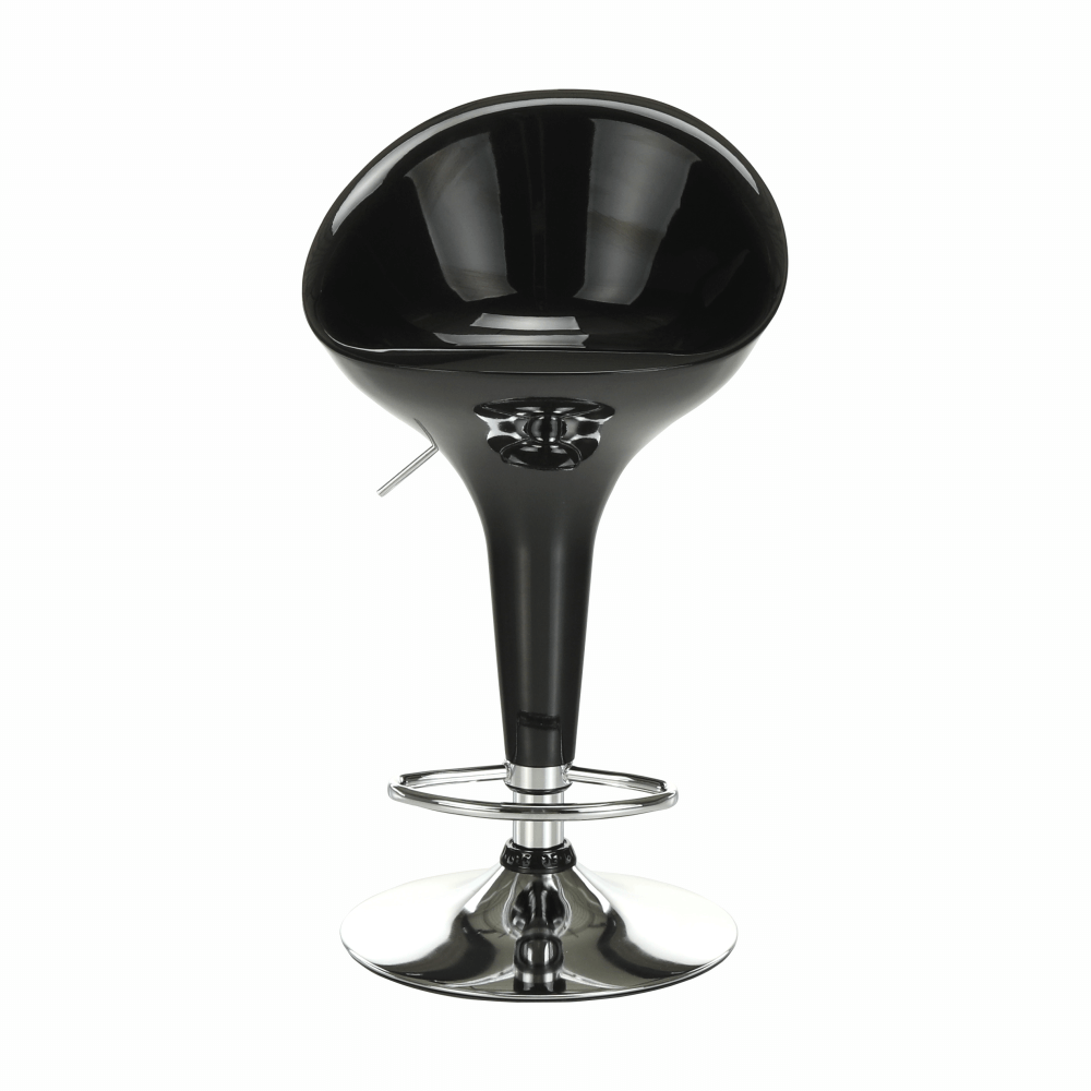 Scaun bar, negru/crom, ALBA NOVA - imagine 7