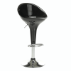 Scaun bar, negru/crom, ALBA NOVA - Thumbnail Image 1
