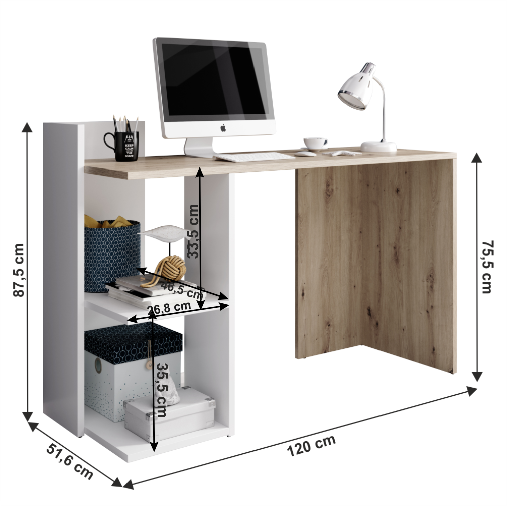andreo-pc-stol-dub-artisan-biely-hlavny-koty-02 Birou PC ANDREO