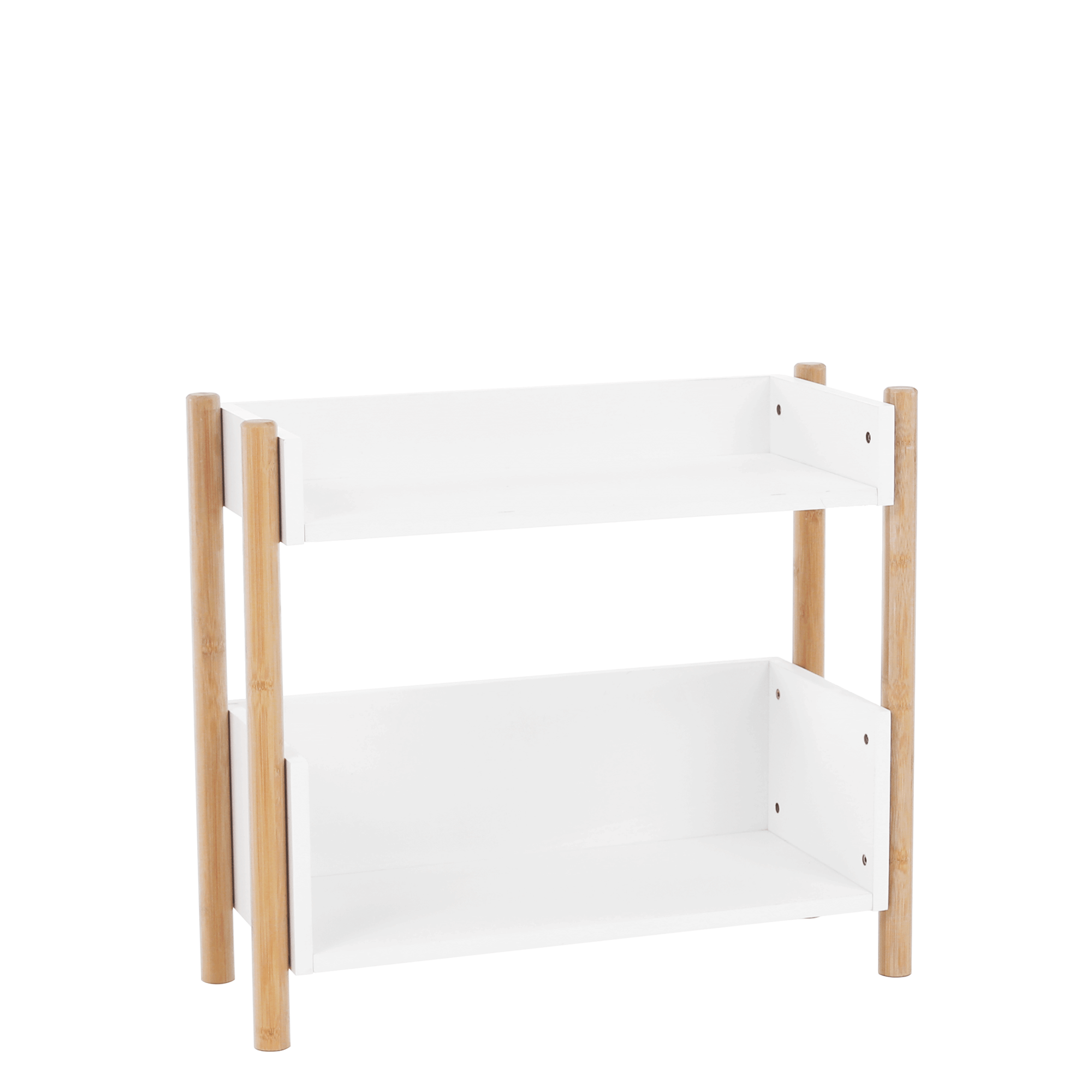 Etajeră bambus natural/alb BALTIKA