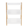 Etajeră bambus natural/alb BALTIKA