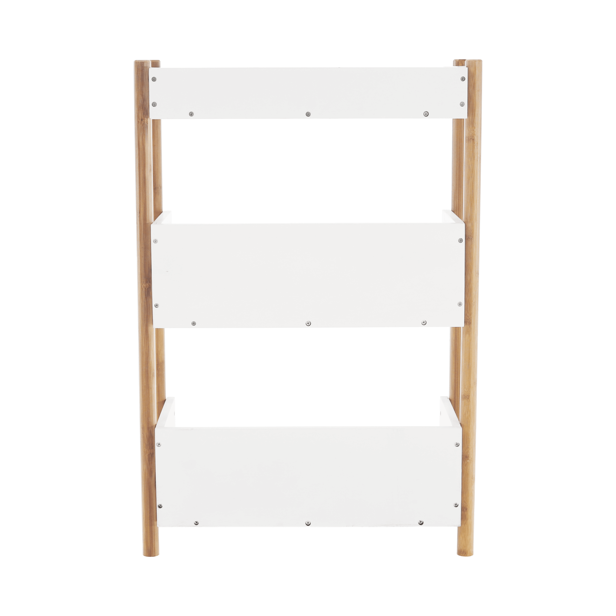 Etajeră bambus natural/alb BALTIKA