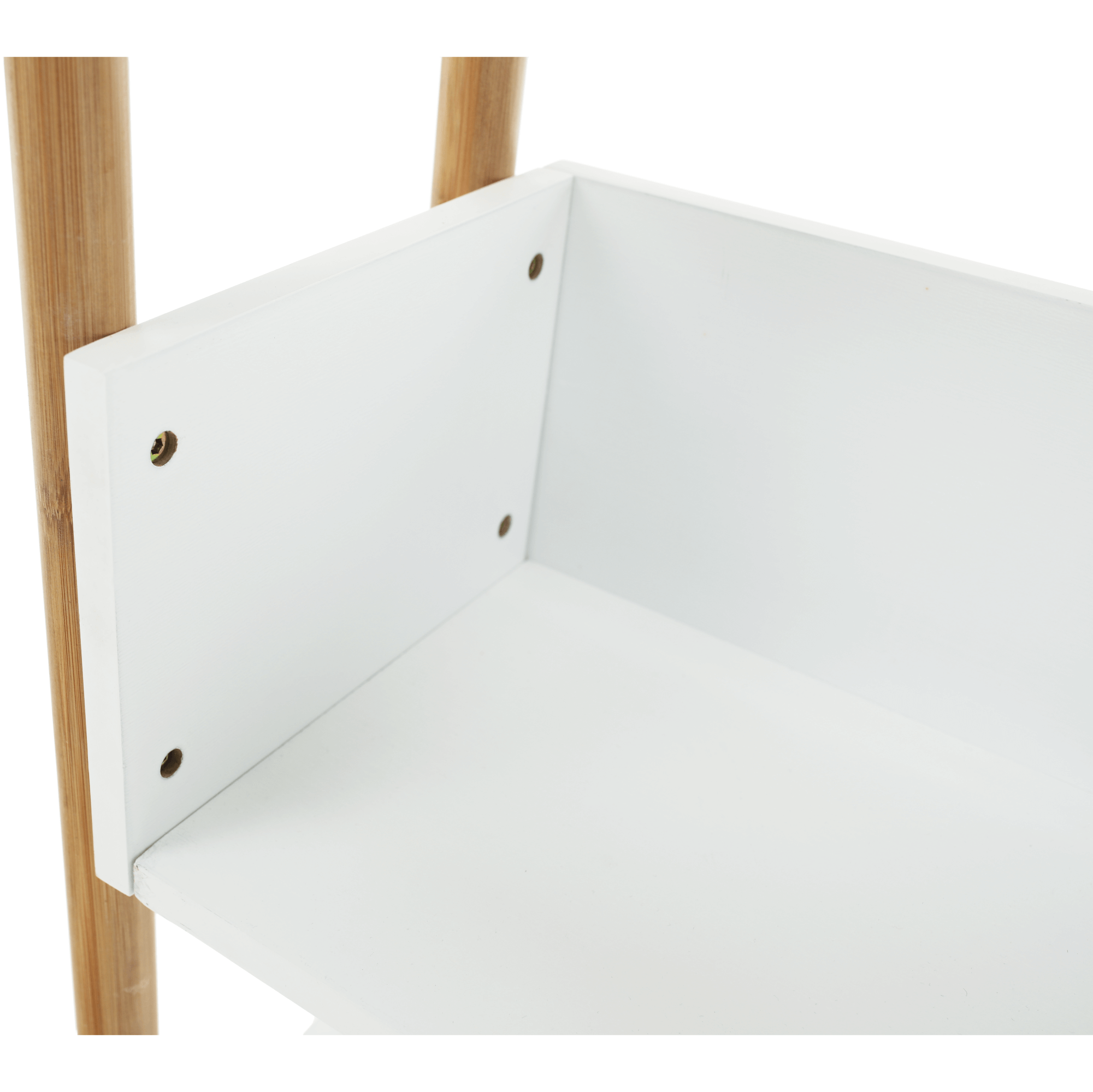 Etajeră bambus natural/alb BALTIKA