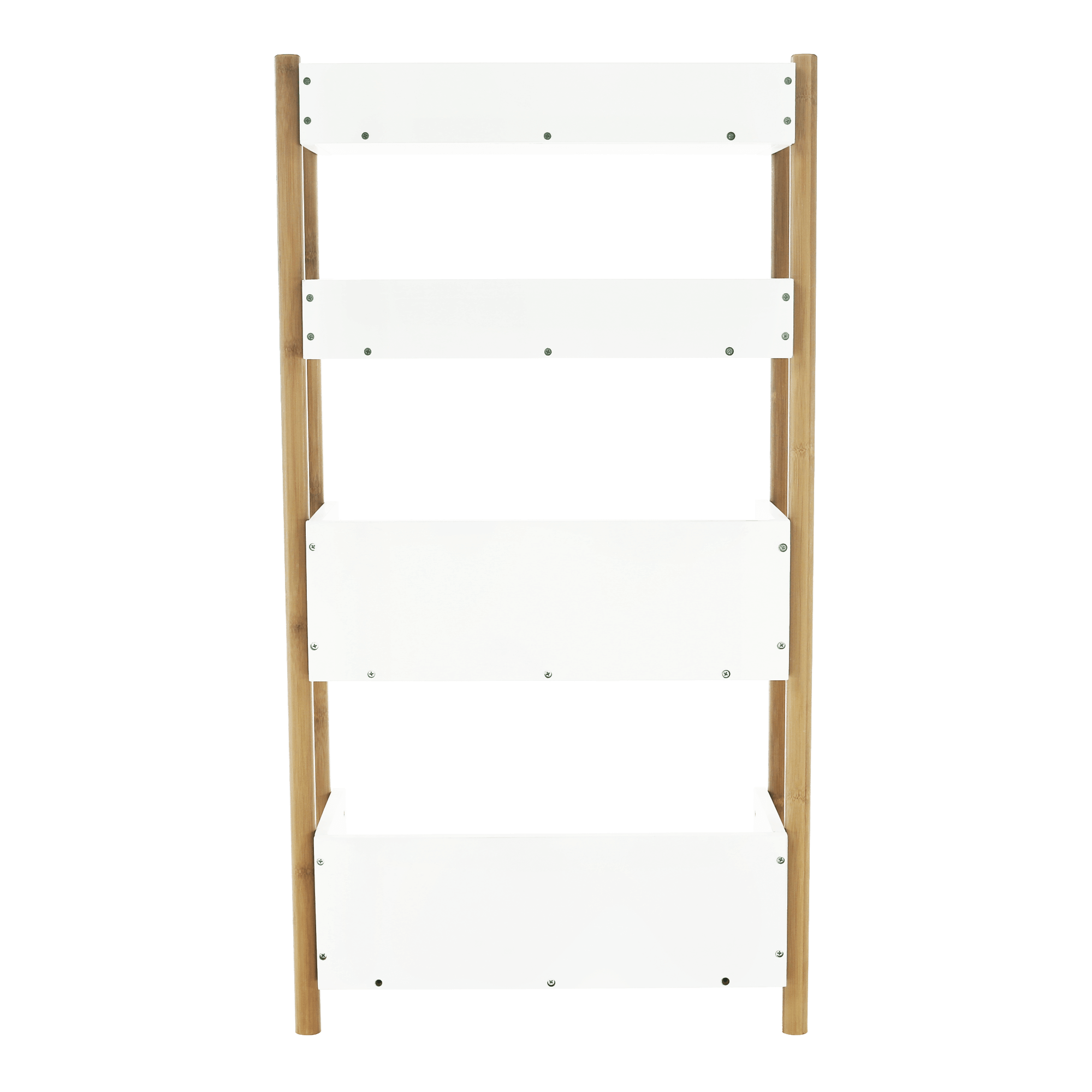 Etajeră bambus natural/alb BALTIKA