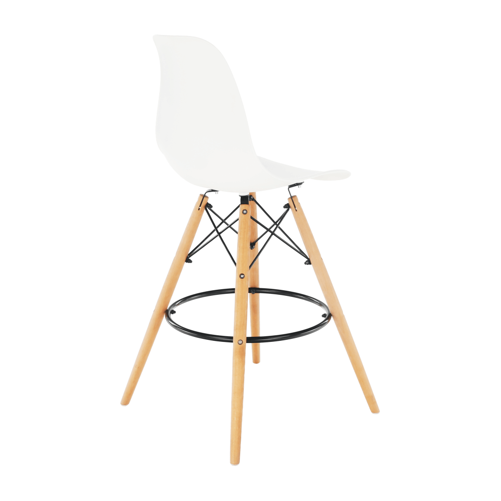Scaun de bar, alb/fag, CARBRY 2 NEW - imagine 13