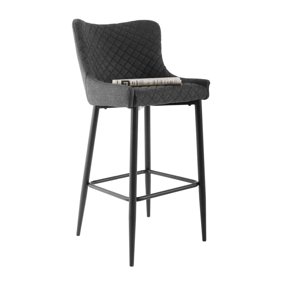 Scaun bar, gri/negru, CEZARIA - imagine 28