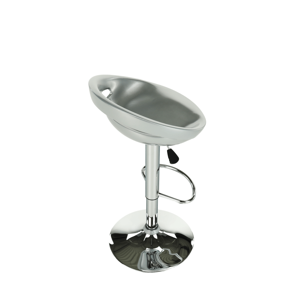 Scaun bar, argintiu/inox, DONGO NOVE - imagine 16