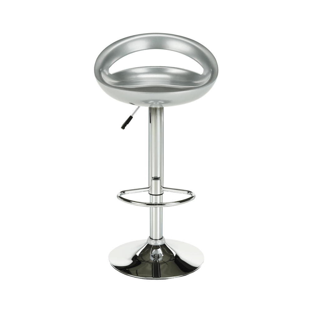 Scaun bar, argintiu/inox, DONGO NOVE - imagine 12