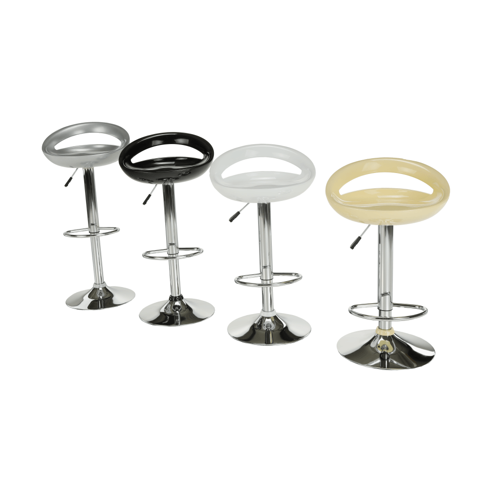 Scaun bar, argintiu/inox, DONGO NOVE - imagine 8