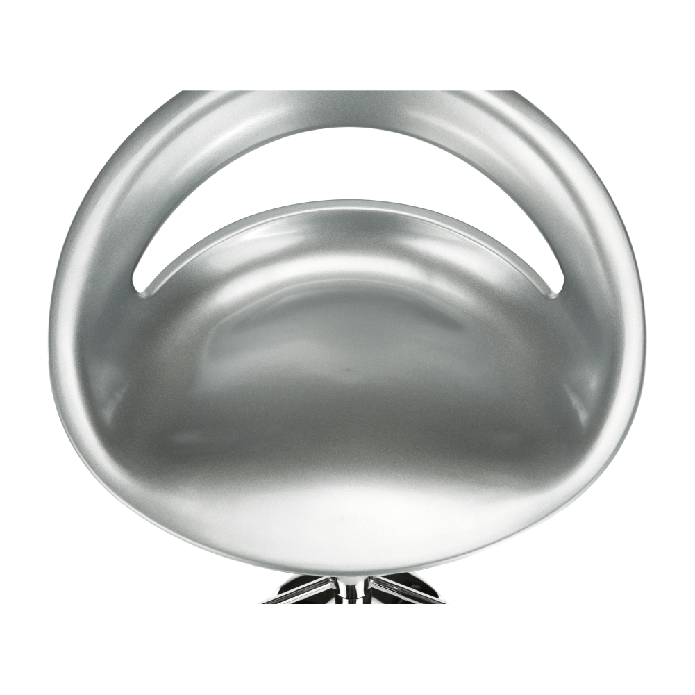 Scaun bar, argintiu/inox, DONGO NOVE - imagine 6