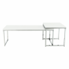 Set 2 măsuţe de cafea, alb extra lucios, ENISOL TYP 2 - Thumbnail Image 8