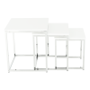Set 3 măsuţe de cafea, alb extra lucios, ENISOL TYP 3 - Thumbnail Image 17