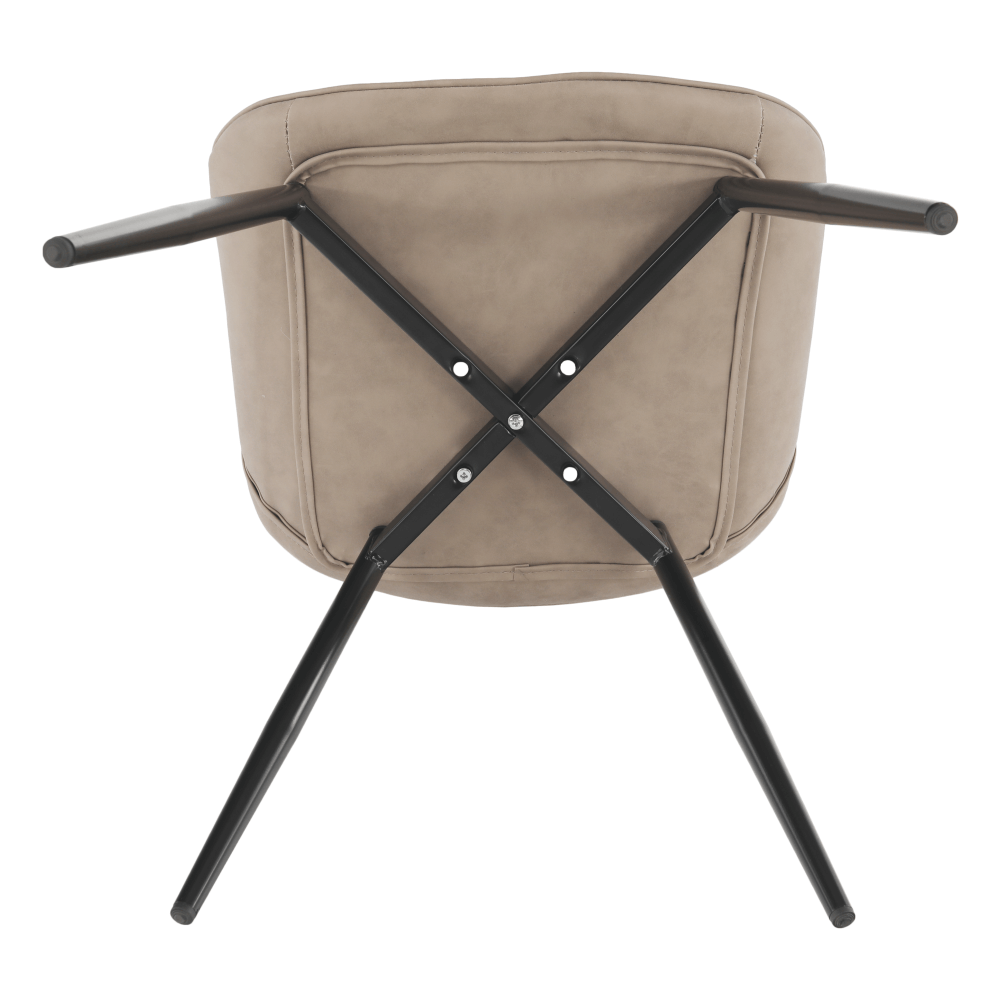 Scaun, gri maroniu taupe/negru, HAZAL - imagine 13