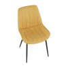 Scaun, galben/negru, HAZAL - Thumbnail Image 7