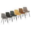 Scaun, galben/negru, HAZAL - Thumbnail Image 3