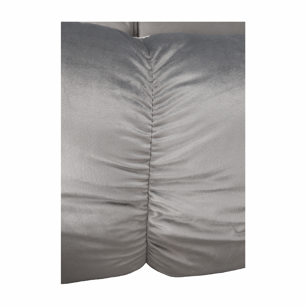 Fotoliu extensibil, catifea Velvet gri deschis, IGRIM - imagine 22