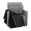 Fotoliu extensibil, catifea Velvet gri deschis, IGRIM - Thumbnail Image 12