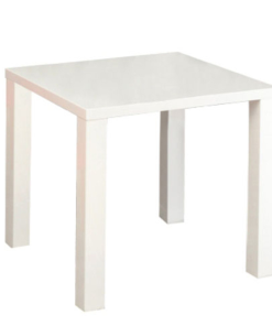 Masă dining, alb extra lucios HG, ASPER NEW TYP 5