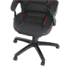 Fotoliu de birou, piele ecologică negru/tiv roşu, PORSHE NEW - Thumbnail Image 7