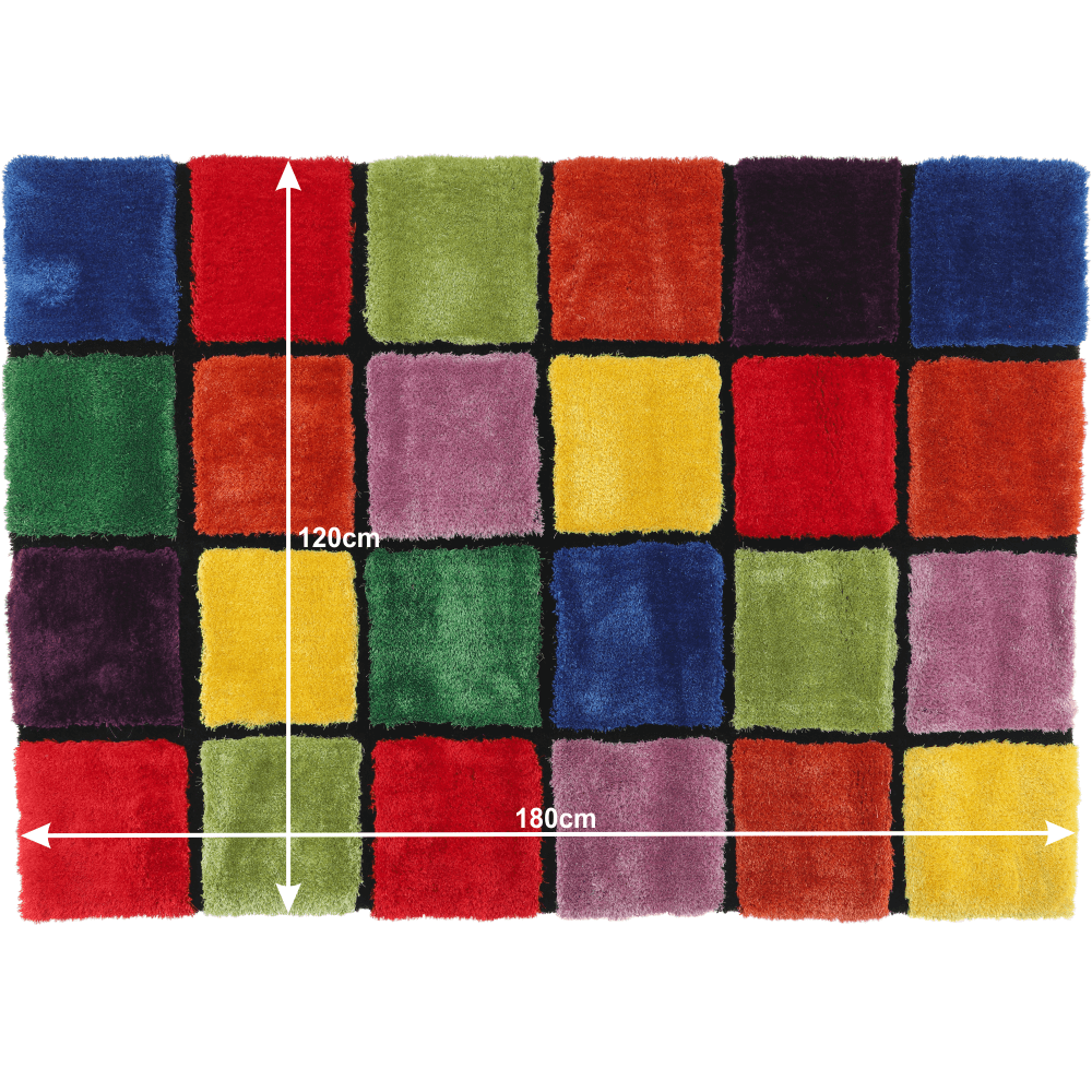 Covor, roşu/verde/galben/violet, 120x180, LUDVIG TYP 4 - imagine 9