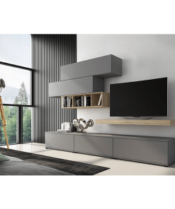 Ansamblu living, gri/stejar san remo, KORFU
