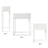 Ghiveci de flori din metal multifuncţional, alb, INDIZE TYP 3 WL4214 - Thumbnail Image 10