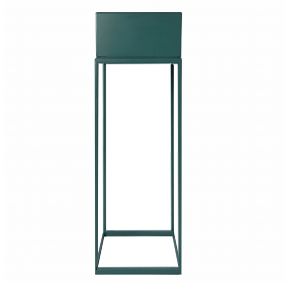 Ghiveci de flori din metal multifuncţional, verde închis, INDIZE TYP 1 WL4211 - imagine 1