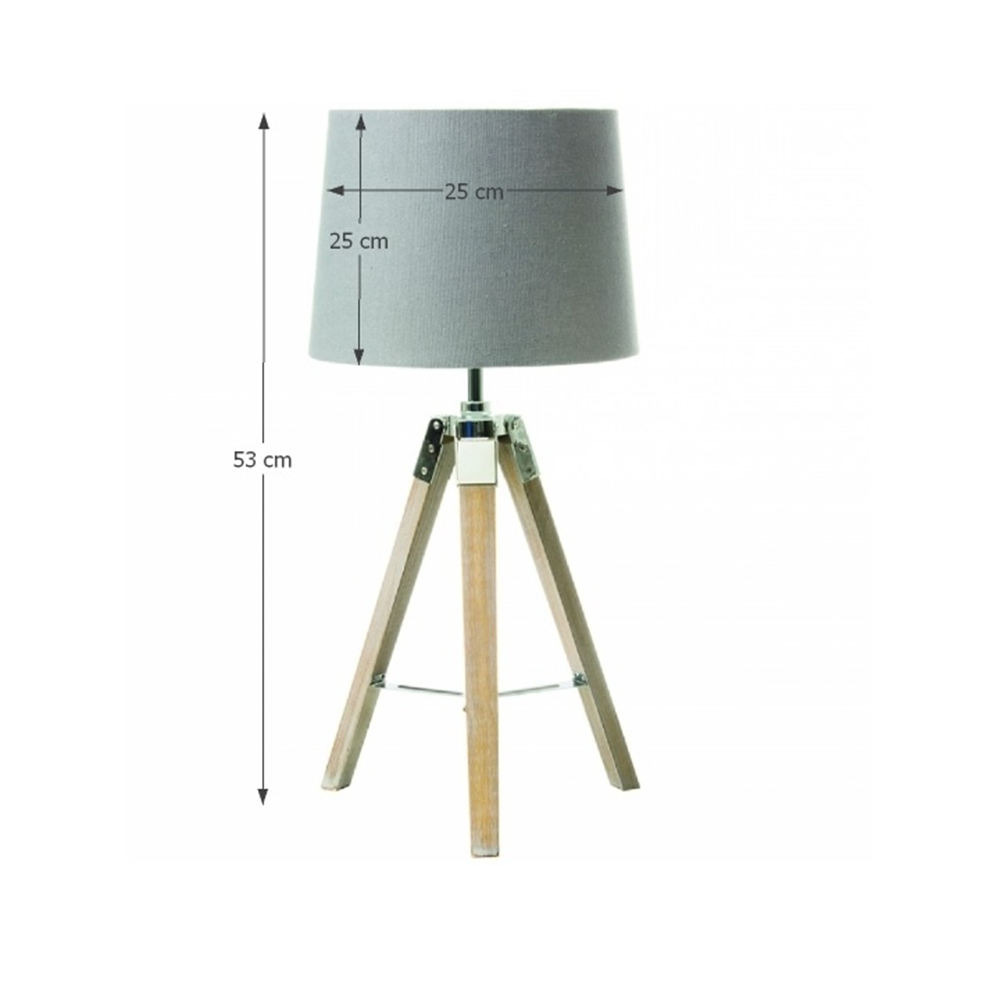 Lampă de masă, gri, JADE TYP 2 8008-17B - imagine 2