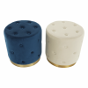 Taburet, catifea Velvet albastru regal/vopsea aurie, LEONID - Thumbnail Image 6