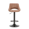 Scaun de bar, material textil maro cu efect de piele întoarsă, LORASA - Thumbnail Image 9