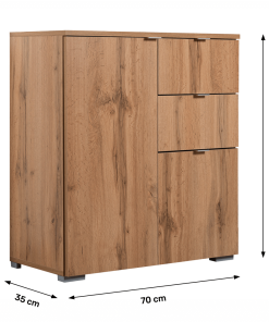 Comodă, stejar wotan, MIRANDA TYP 2