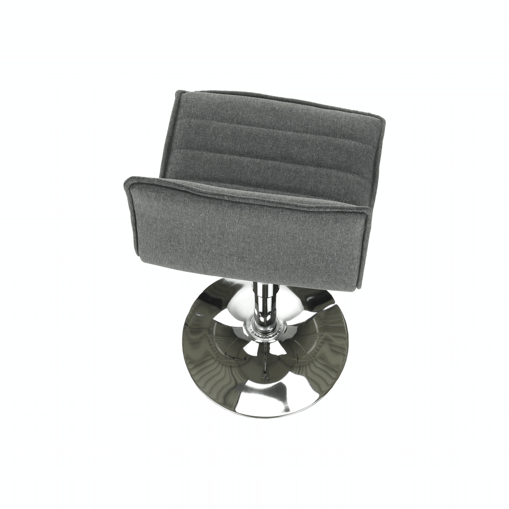 Scaun bar, gri/crom, PINAR - imagine 4