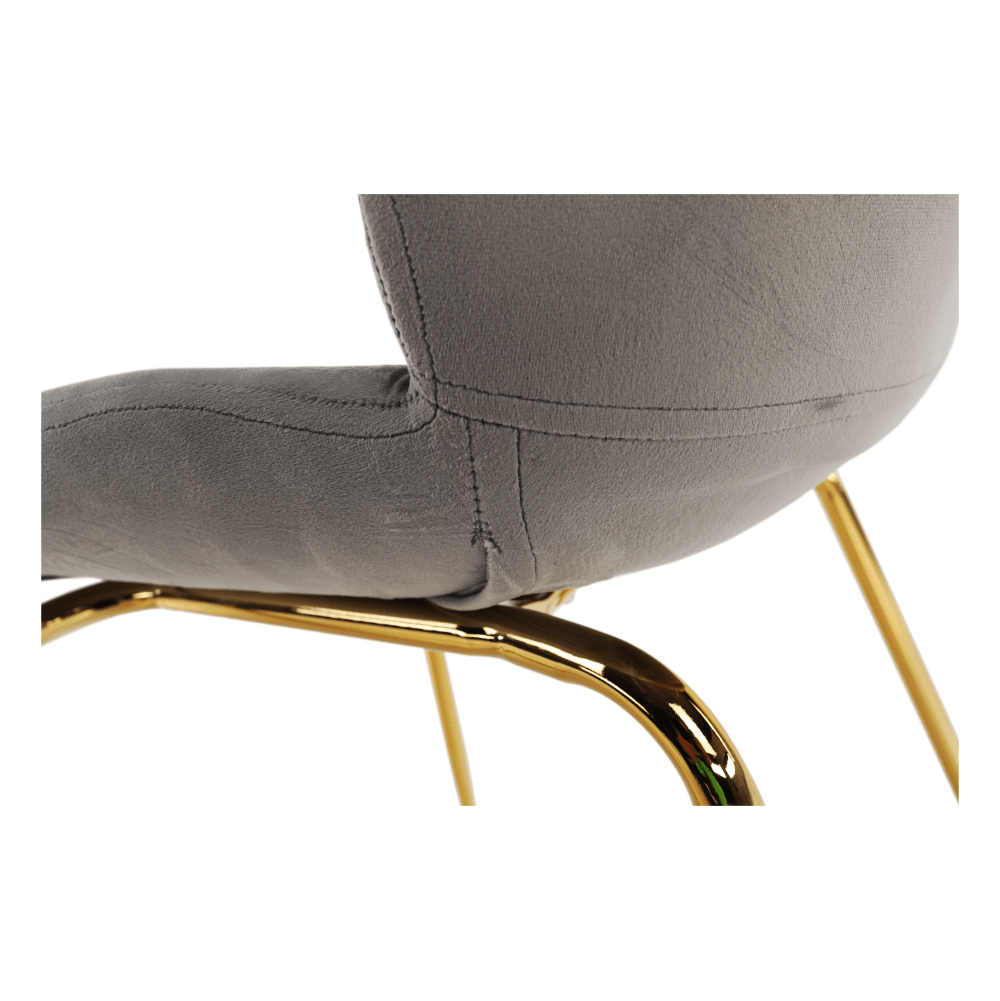 Scaun, material textil Velvet gri maro Taupe/gold crom-auriu, PORTIA - imagine 13