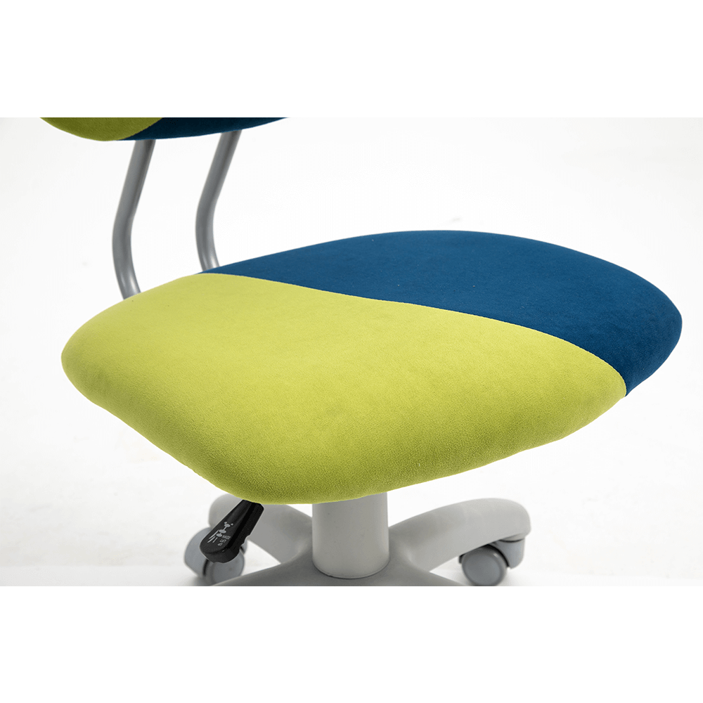 Scaun rotativ reglabil, verde/albastru/gri, RAIDON - imagine 3