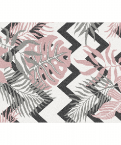 Covor, multicolor, model frunze, 67x120, SELIM