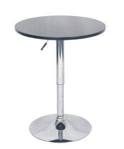 Masă de bar cu înălţime reglabilă, alb, BRANY NEW