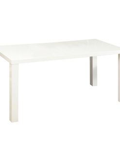 Masă dining, alb extra lucios HG, ASPER NEW TYP 4