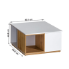 Măsuţă de cafea, nuc/alb, KNOX E13 - Thumbnail Image 4