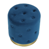 Taburet, catifea Velvet albastru regal/vopsea aurie, LEONID - Thumbnail Image 13