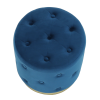 Taburet, catifea Velvet albastru regal/vopsea aurie, LEONID - Thumbnail Image 12