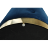 Taburet, catifea Velvet albastru regal/vopsea aurie, LEONID - Thumbnail Image 8