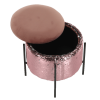 Taburet, roz/paiete roz/negru, TOMIA - Thumbnail Image 14