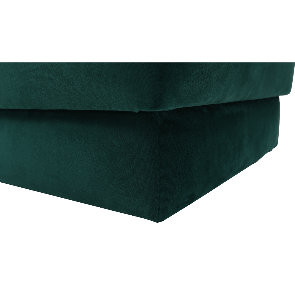 Taburet, catifea Velvet smarald, ALIMA - imagine 3