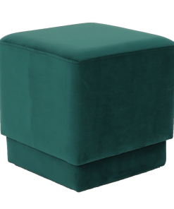 Taburet, catifea Velvet smarald, ALIMA