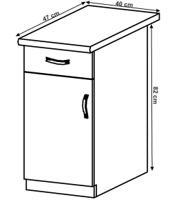 Corp inferior 400, gri mat/alb, LAYLA D40S1