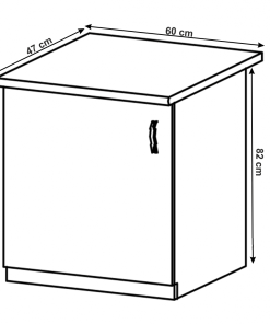 Corp inferior 600, gri mat/alb, LAYLA D601F